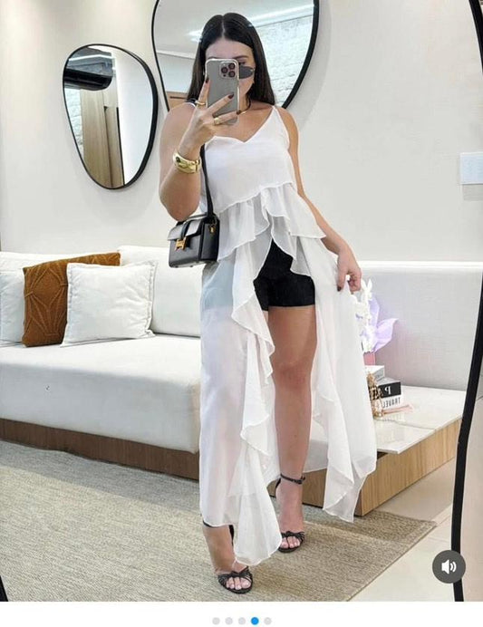 Vestido de alças